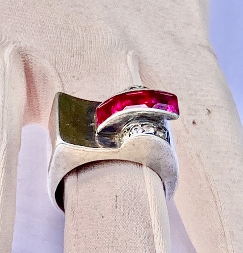Bague tank ancienne - art, déco