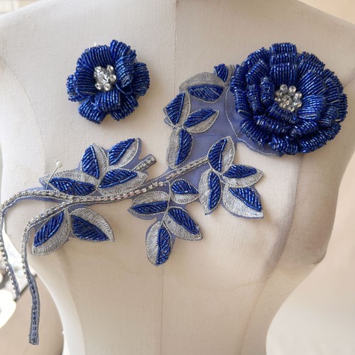 Appliqué fleur feuilles de - appliqué,