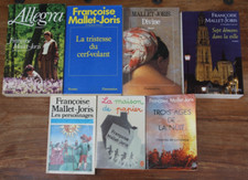FRANCOISE MALLET-JORIS - LOT DE 7 LIVRES - GRASSET - FLAMMARION - DE 1974 à 1991