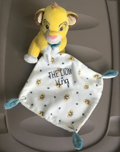 Doudou roi lion - simba, jaune