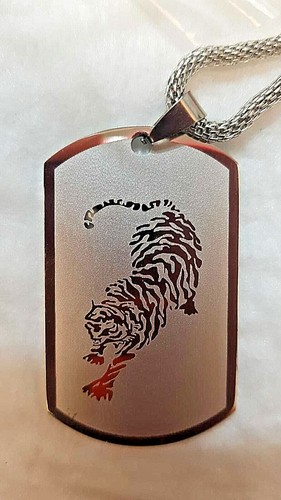 Beau collier argent avec - beau, d'argent