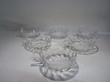 lot 6 ancienne tasses à punch cristal saint louis modèle bidassoa / non signé