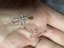 Pendentif croix arrondie or 18