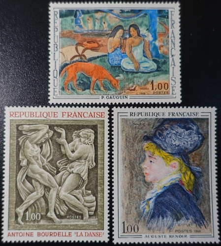 France timbre tableau gauguin - timbre,