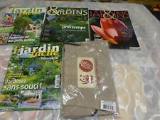 lot=tablier jardin +lot livres jardinages  pour amateur de plantes  et jardins 
