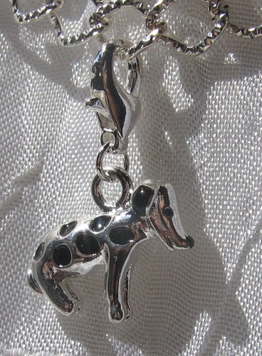 Charm chien noir breloque 3d - charm,
