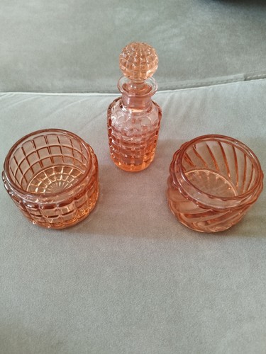 Flacon deux pots cristal - deux,