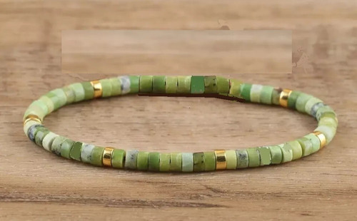 Bracelet perles heishi jade - perles,