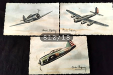 N° 812/18 -3 Cartes Fantaisies Aviation André Régnier   WW1  Non Ecrites