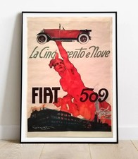 Poster retro - Fiat 509 (REPRODUCTION)