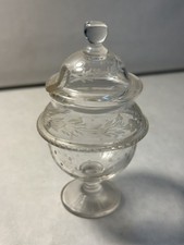 Drageoir bonbonnière en verre
