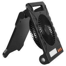 Uimoso Ventilateur solaire portable 10000 mAh 4 W 18 cm avec lumière LED