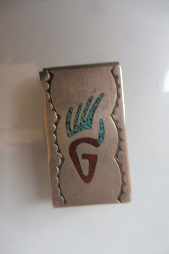 Vieux clip argent - argent,, 925
