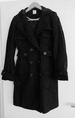 Duffle coat manteau noir a - coat.,