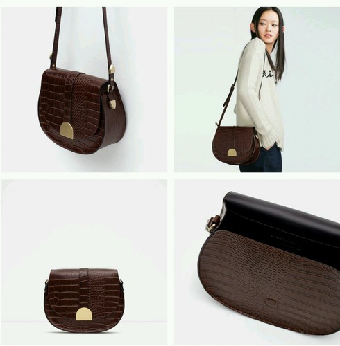 Zara burgundy mock croc - zara,