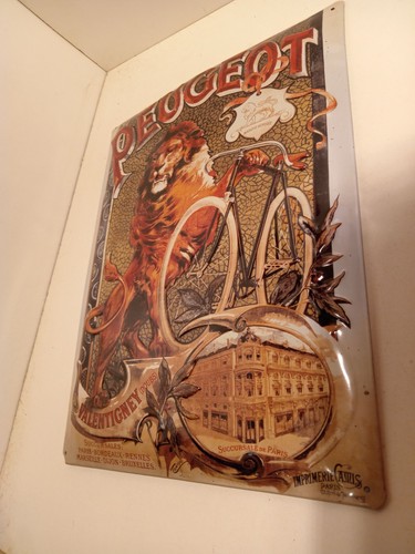 Plaque tole publicite - , peugeot