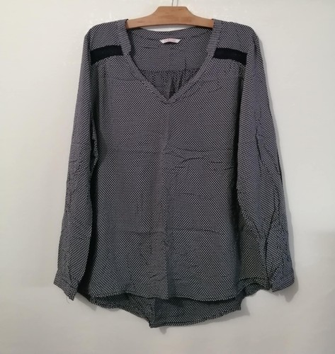 Blouse bleu marine viscose t44 - blouse,