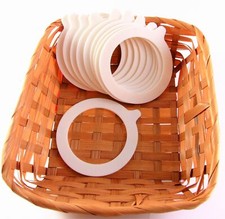 Joints en Caoutchouc Bocaux - Blanc 68x92mm, Joints de Bocal, Joints pour Bocaux