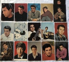 16 Cartes Postales 1960 CHANTEURS FRANÇAIS YÉYÉ￼
