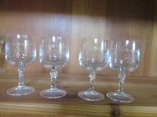 4 verre à porto en cristal