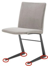 Pieds vissant screw chair - 4, screw-on