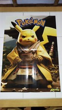 Grand Poster affiche Pokemon Fabuleux Pikachu Samurai samourai