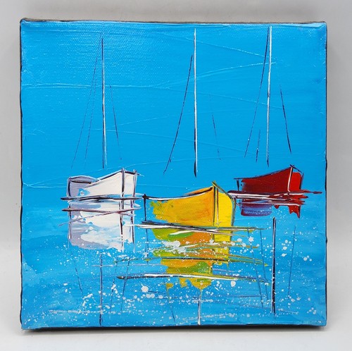 Peinture mixte sur toile - , jp
