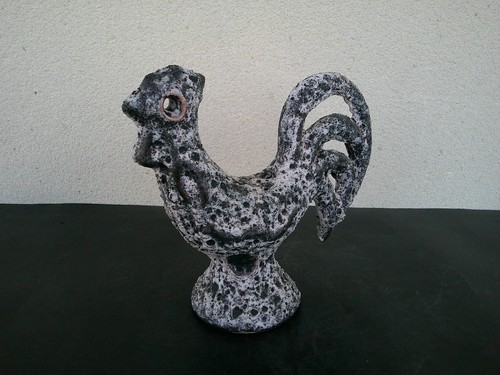 Coq ceramique fat lava - coq,