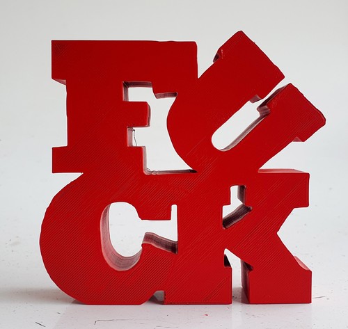 Sculpture mini fuck red rouge - sculpture,