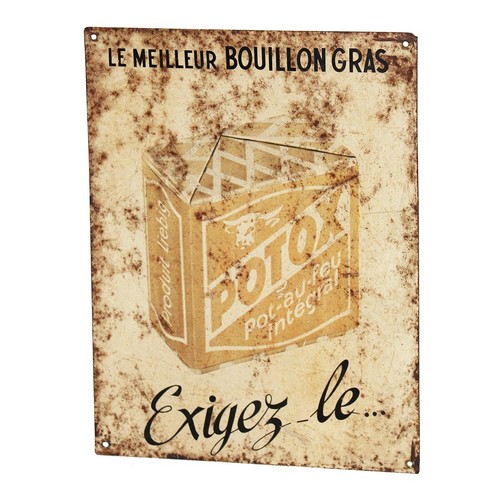 Ancienne plaque publicitaire