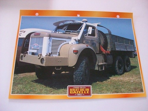 Carte fiche camion - carte,