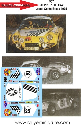 Decals ref 0957 alpine - decals, 1/24