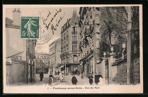 Cpa fontenay sous bois - rue, du