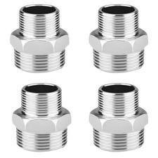 Connecteur filet�� droit en acier inoxydable pour conduites d'air d'eau de carbu