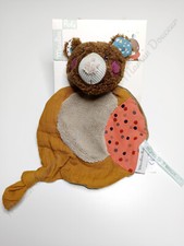 Doudou Plat Rond Ours Marron