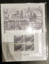 AFFICHE BLOC FEUILLET VUE DE