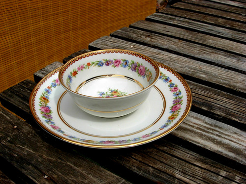 Bol café ancien porcelaine - bol, à