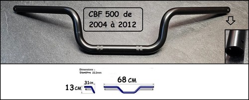 Guidon acier type origine - guidon,