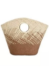 INC Straw Open Handle Beach