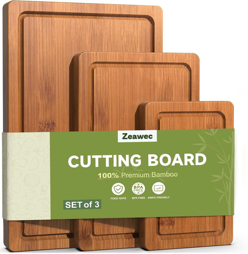 Piece bamboo cutting board - 3,