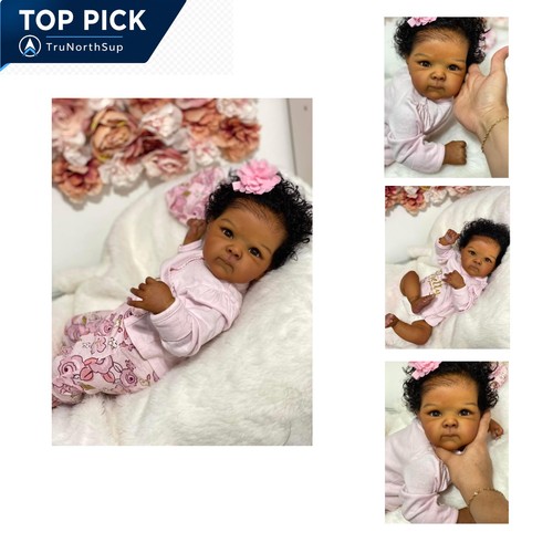 Black reborn baby - black,