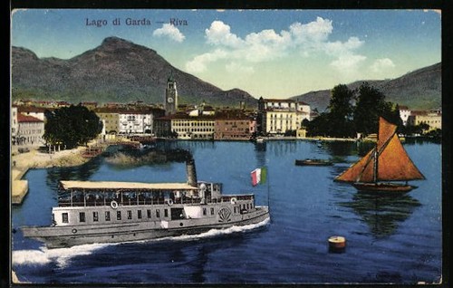 Carte postale riva - postale, vue