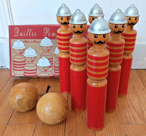 Jeu ancien quilles - jeu, pompiers