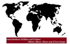 Autocollant carte du monde