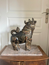 Ancien Statue Sculpture Bois