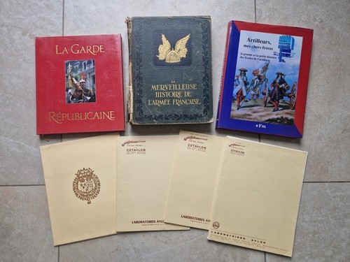 Lot livres militaria garde - livres,