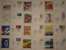 FRANCE LOT 36 FDC 1995/98 TB Poste aérienne- commémo - célébrités  cote 150Euros