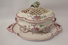 Soupière ajourée faïence