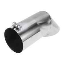 Embout échappement 3.1" dia, coude mandrin T304, L 9.1", tuyaux 3.1" dia