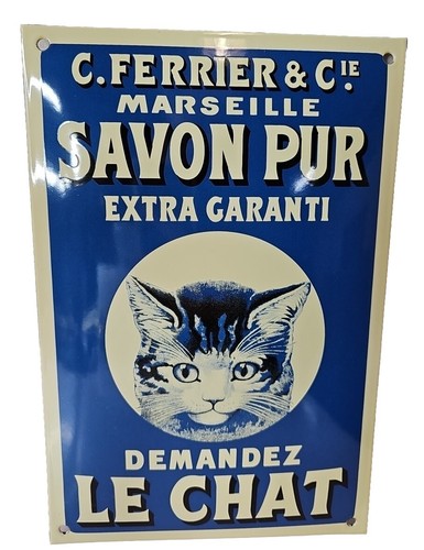 Plaque émaillée savon - plaque,